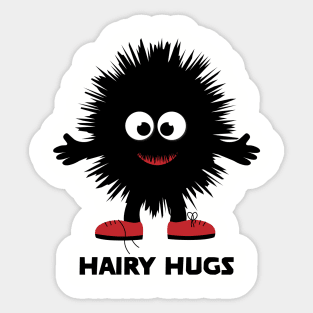 Hairy Hugs Sticker